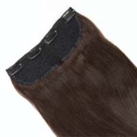 Extensiones de Cabello Original Volumateur Oreille con 4 Clips, Textura Lisa, 100% Cabello Humano Remy Indio, Tejido Plano Hecho a Máquina, Todos los Colores