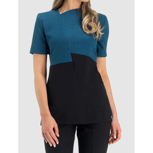 Tenues de spa professionnelles sur mesure pour femmes grandes tailles, ensembles d'uniformes de salon de spa respirants, imperméables, anti-rides, en polyester, tunique de spa - Product Image 6