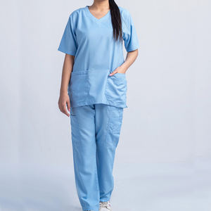 Ensemble d'uniformes hospitaliers médicaux pour infirmière à manches courtes, vêtements de travail pour infirmières dans les hôpitaux et les cliniques, offre spéciale - Product Image 1