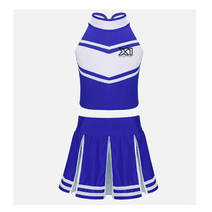 Uniforme de pom-pom girl de meilleure qualité, design unique avec logo personnalisé OEM, matériau en polyester, taille plus, prix ajustable-nouveauté - Product Image 1