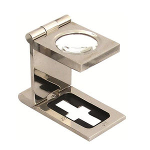 Achetez une loupe diamant 10X, loupe à main double pliage en laiton, lentille de loupe à prix abordable - Product Image 1