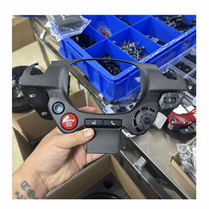 Volant de direction pour Ferrari F458 488 F12 FF, modèle ancien amélioré, nouveau volant F8 LED en fibre de carbone, fixation directe. - Product Image 4