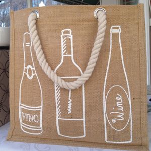 Bolsa de 2 botellas de vino de alta calidad Bolsa de regalo con funda de transporte de yute Mejor precio Venta para necesidades de compras - Product Image 4