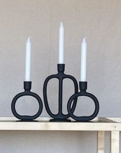 Bougeoirs votifs en métal adaptés Supports décoratifs pour bougies chauffe-plat parfaits pour la vaisselle, la décoration intérieure et les célébrations d'anniversaire - Product Image 4
