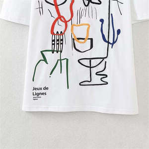 Camisetas para Mujer Más Vendidas con MOQ Bajo, Tela Suave, para Uso en Exteriores, Camisetas de Verano para Mujer con Talla Personalizada - Product Image 3