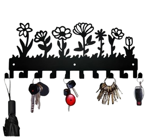 <b>Wall</b> <b>Mounted</b> Robe Hook and Towel <b>Clothes</b> Hanger <b>Wall</b> Hooks Metal Key Holder Personalized Home <b>Wall</b> Decoration - Product Image 1