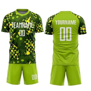 Uniforme de football personnalisé pour adultes, manches courtes, impression par sublimation, respirant, léger, séchage rapide |   Maillot personnalisé - Product Image 1