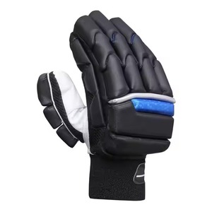 Guantes de cricket de cuero PU blancos de tamaño mediano de alta calidad Guantes de bateo de precio razonable con patrón liso para India - Product Image 2