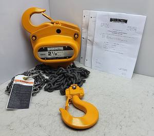 Nuevo y de alta demanda: Polipasto manual de cadena CB0-25-8, 2-1/2 toneladas, gancho de elevación de 8', sin carro, tipo tijera - Product Image 1