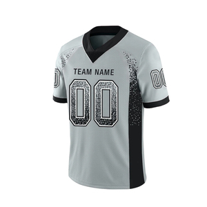Servicio OME Camiseta de fútbol americano para adultos Gary Color Manga corta Poliéster transpirable para Team Club - Product Image 1
