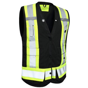 Gilet de sécurité haute visibilité réfléchissant imperméable de qualité supérieure, classe 1 ANSI, avec logo et couleur personnalisés - Product Image 2
