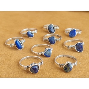 Wholesale Unique Lapis Stone Design Fashion <b>Rings</b> for Trendy Jewelry Buyers - Product Image 1