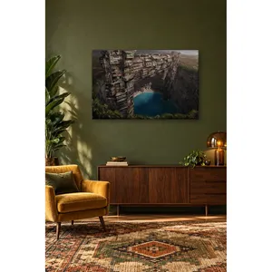 Impression sur toile Fida Surreal Tower City sur le rebord de la falaise - Product Image 3