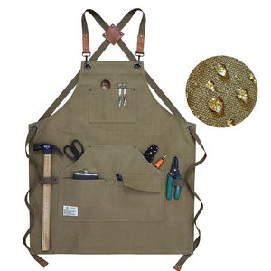 Fashion Unisex Work Apron <b>Men</b> Canvas Apron Bib Adjustable Cooking Kitchen Work Aprons With Tool Pockets - Product Image 6