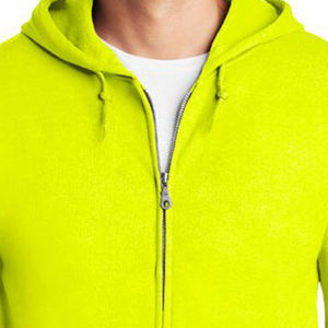 Sudadera con capucha para hombre de alta calidad gruesa en blanco liso de peso pesado verde neón sudaderas con capucha con logotipo personalizado de talla grande sudaderas con capucha para hombre - Product Image 4