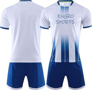 Manufacturer Engro Sportswear Uniforms Industry Custom Sublimation Print Short Sleeve Soccer Jerseys <b>Shooting</b> Shirt - Product Image 1