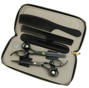 Kit de peluquero profesional de alta demanda, embalaje de logotipo personalizado, superventas, juego de peluquería con hoja recta de acero inoxidable - Product Image 1