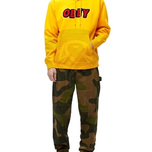 Sudadera con capucha de moda para hombre al por mayor, sudadera de algodón polar cálido de invierno OEM/ODM, ropa deportiva informal, sudaderas con capucha de chenilla bordadas de fábrica - Product Image 1