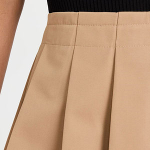 Falda Midi para mujer, falda escolar transpirable con decoración plisada de algodón elástico con logotipo personalizado - Product Image 6