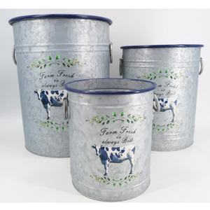 Size Decorative Galvanized Iron <b>Planters</b> with Stands for Living Room Decor Top Selling Metal <b>Flower</b> <b>Pots</b> <b>Planters</b> Best Seller - Product Image 5