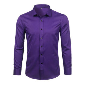 Chemises habillées pour hommes avec logo personnalisé, chemises habillées pour hommes et vêtements décontractés 100% coton, chemise habillée à manches longues à séchage rapide - Product Image 5