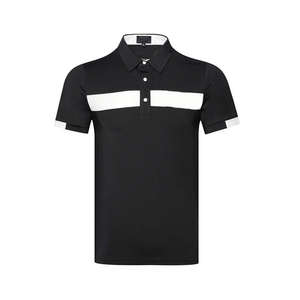 เสื้อโปโลผ้าฝ้าย100% สำหรับผู้ชายเสื้อเชิ๊ตกอล์ฟผ้าคอตตอนพิมพ์ลายปักโลโก้แบบเรียบๆ - Product Image 5