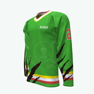Jersey de Hockey sobre Hielo Personalizado para Hombre, Talla Adulto, Alta Calidad, 100% Poliéster Transpirable, Sublimado, Personalización de Equipos, Servicio OEM - Product Image 3