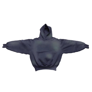 2025 personalizado bolsillo menos pesado grueso maqueta Sudadera con capucha poliéster algodón sin cordón básico Sudadera con capucha - Product Image 6