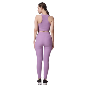 Proveedor de Bangladesh, Ropa Deportiva para Mujer de Color Sólido, Ropa de Yoga para Fitness, Diseño Personalizado, Informal, Transpirable, Sin Costuras, Premium - Product Image 4