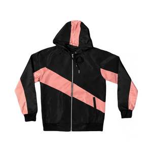 ชุดเสื้อกันลมมีซิปไนลอนแบบยูนิเซ็กส์ชุดออกกำลังกายกันลมมีฮู้ดสองชิ้น - Product Image 3