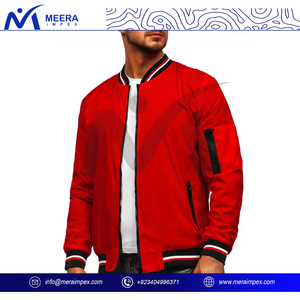 Chaqueta Bomber Personalizada para Hombre, de Invierno, Resistente al Viento y al Agua, con Cierre de Cremallera, Puños Acanalados, Cuello Alto, Logotipo Bordado, Ropa de Equipo - Product Image 3