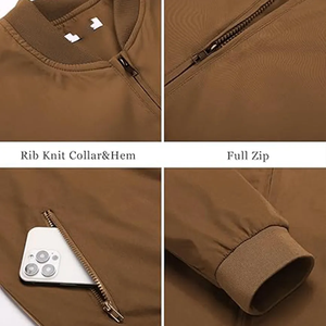 Blouson bomber coupe-vent de haute qualité sur mesure pour hommes, broderie personnalisée, patchs en chenille, blousons bomber tendance - Product Image 6