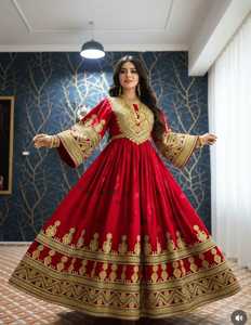 Robe afghane traditionnelle pour femmes, style robe afghane culturelle, grande taille, respirante, de haute qualité, robe maxi afghane, robe de fantaisie - Product Image 2