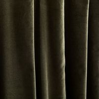 Rideaux occultants en coton 100% vert olive, sur mesure, avec passe-tringles, luxe léger, toutes saisons, pour la décoration intérieure