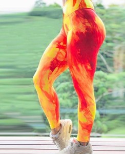 Pantalon de sport pour femme Leggings de yoga sans couture avec logo personnalisé avec motif solide Scrunch Butt Legging d'entraînement 100% coton - Product Image 6