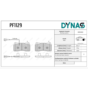 Pastiglie freno anteriori per Alfa Romeo Giulietta - Product Image 1