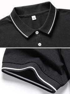 เสื้อโปโลผ้าฝ้ายขนาดพลัสไซส์สำหรับผู้ชายเสื้อกีฬาลำลองระบายอากาศโลโก้ตามสั่งแฟชั่นแนวสตรีทไซส์พิเศษ - Product Image 6