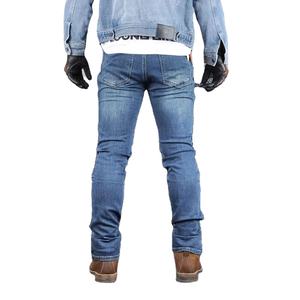 Pantalon de moto pour homme en jean avec protections pour les genoux et les hanches, protections amovibles CE2, design personnalisé - Product Image 2