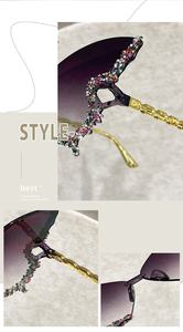 Солнцезащитные очки-бабочки 2026 года с УФ-защитой для мужчин и женщин, маленькие, с зеркальными линзами, для танцевальных вечеринок - Product Image 3