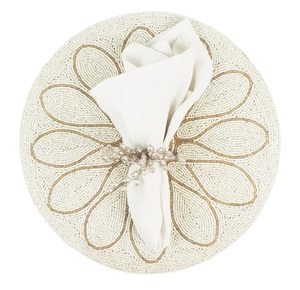 Elegant Glass <b>Beads</b> <b>Placemat</b> Unique Design Festive Mats & Pads for Weddings Parties & New Year Impresses Guests - Product Image 3