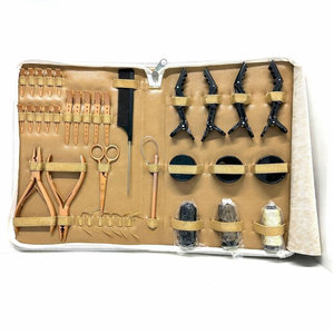 Gold Plated Professional <b>Hair</b> <b>Extension</b> <b>Tool</b> Kit Complete Precision Styling Set - Product Image 3