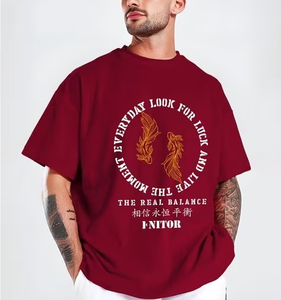 เสื้อยืดผู้ชายทรงโอเวอร์ไซส์ ไหล่ตก คุณภาพพรีเมียม ป้ายโลโก้สั่งทำได้ มีหลายสีให้เลือก ผ้าฝ้าย 100% หนา 240 GSM - Product Image 4