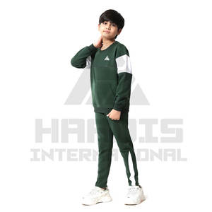 Chándal infantil hecho en Pakistán, conjunto de invierno de lana, ropa de calle, chándal infantil con logotipos personalizados - Product Image 3