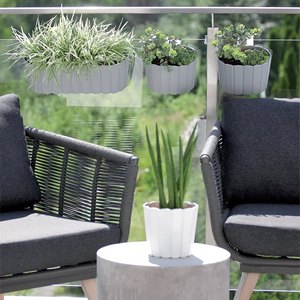 BOARDEE HOOK 1.4L. pot de fleurs, dimensions (mm) 144x212x130, couleur anthracite - Product Image 5