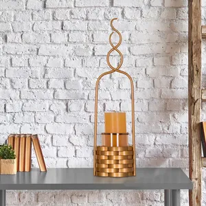 Modern Geometric Metal Votive Holder Eco-Friendly Heat Resistant for Indoor and Outdoor Home Decoration for Christmas - Product Image 3