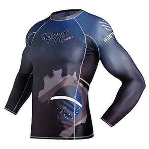 <b>Men's</b> Long Sleeve Graphic Sublimation <b>Compression</b> <b>Shirts</b> Tops Rash Guard Customized Digital Print <b>Compression</b> <b>Shirts</b> <b>Men</b> - Product Image 2