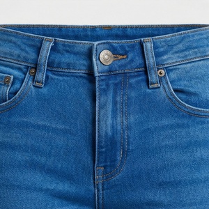 Meilleur design, dernière arrivée, pantalon évasé en denim pour femmes, coupe-vent, couleur personnalisée, pantalon évasé, vêtements décontractés, coton respirant - Product Image 3