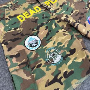 Embroidered Jeans Cargo <b>Shorts</b> for <b>Men</b> Stylish Denim <b>Shorts</b> <b>with</b> Multiple <b>Pockets</b> and Comfortable Fit - Product Image 5