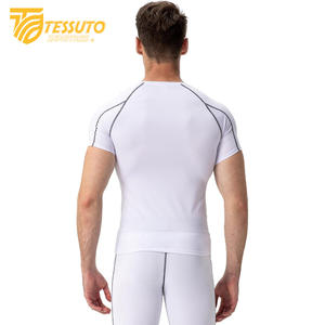 Jogging Wear Men's Gym Sports Verano Camiseta de compresión de manga corta Ropa para correr Yoga Fitness Tight Active Top para hombres - Product Image 4