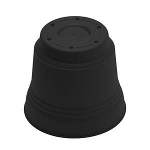 Vaso di plastica resistente fioriera rotonda con vassoio piattino capacità 3 galloni 12 pollici vivaio semina fiore - Product Image 3